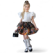 Girl | Alexis Blouse and Skirt Set | White x Multicolor