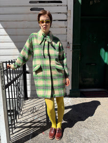 Chelsea Coat | Moss Plaid