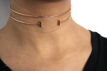 Bar Slip-On Choker | 18K Rose Gold-Plated