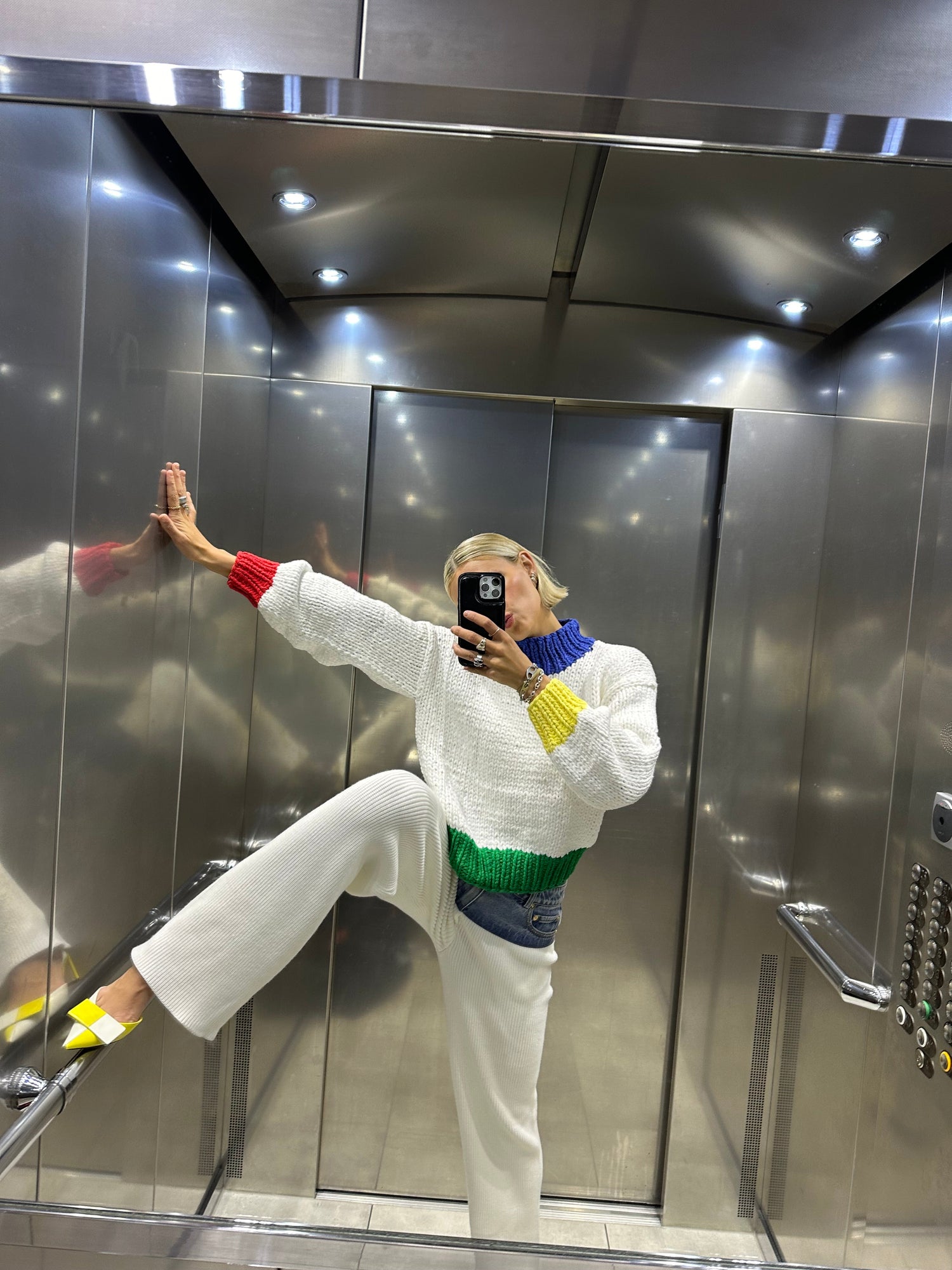 Zora Chunky Sweater | Primary Colors