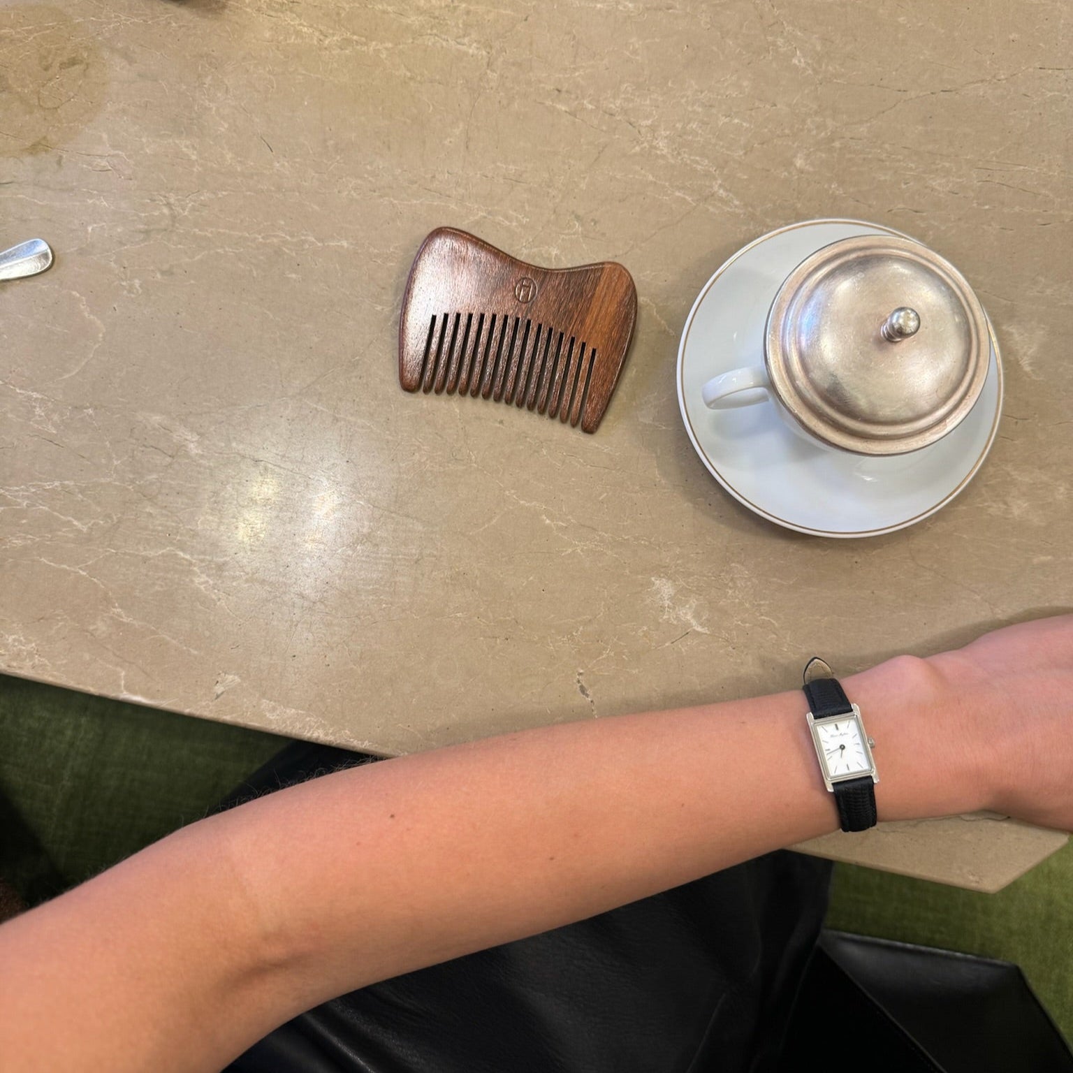 Brown Mini Comb | Natural Sandalwood