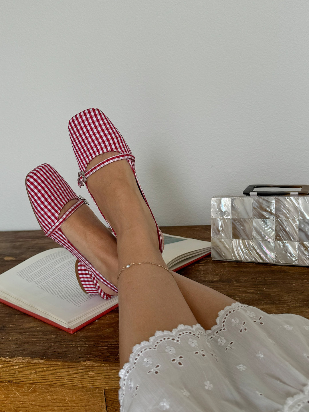 Mackie Heel | Pomodoro Gingham