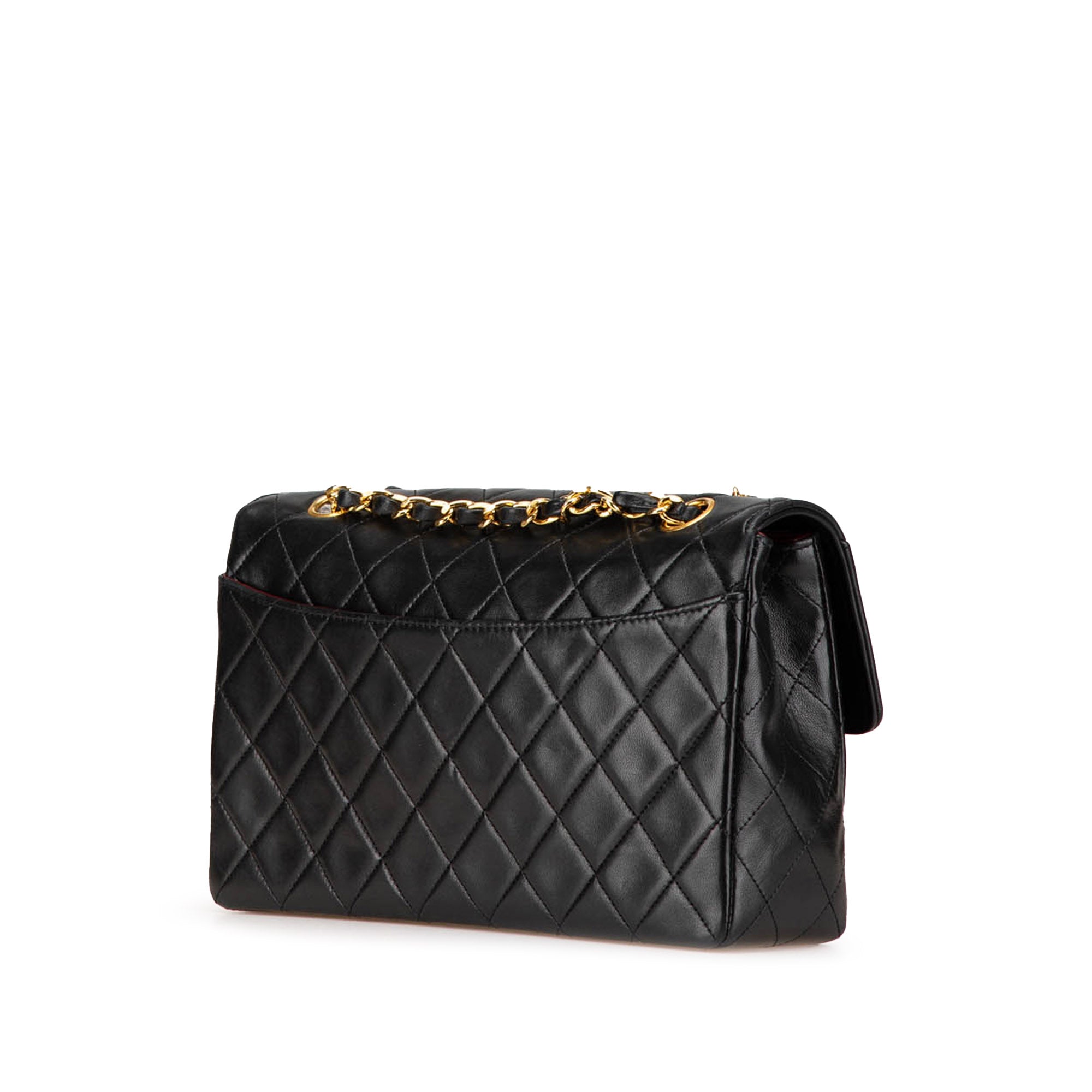 Chanel | Pre-Owned Medium CC Quilted Lambskin Single Flap | Black