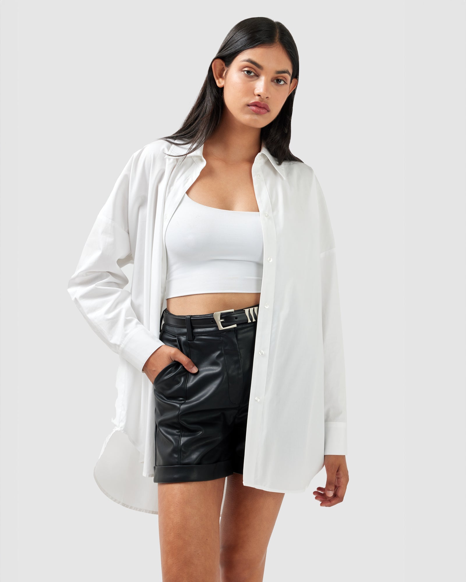Women | Into You Oversized Shirt | White