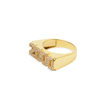 The Iced Out Year Ring | 18KT Gold Vermeil