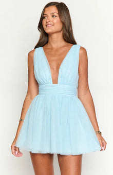 Icing Mini Dress | Blue