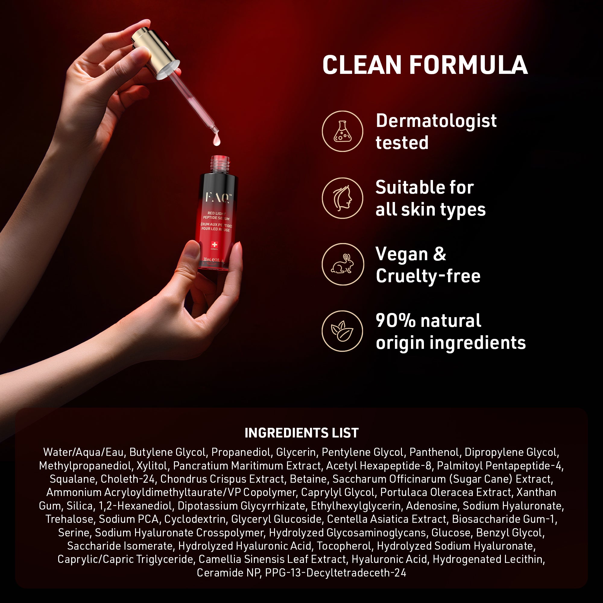 FAQ Red Light Peptide Serum