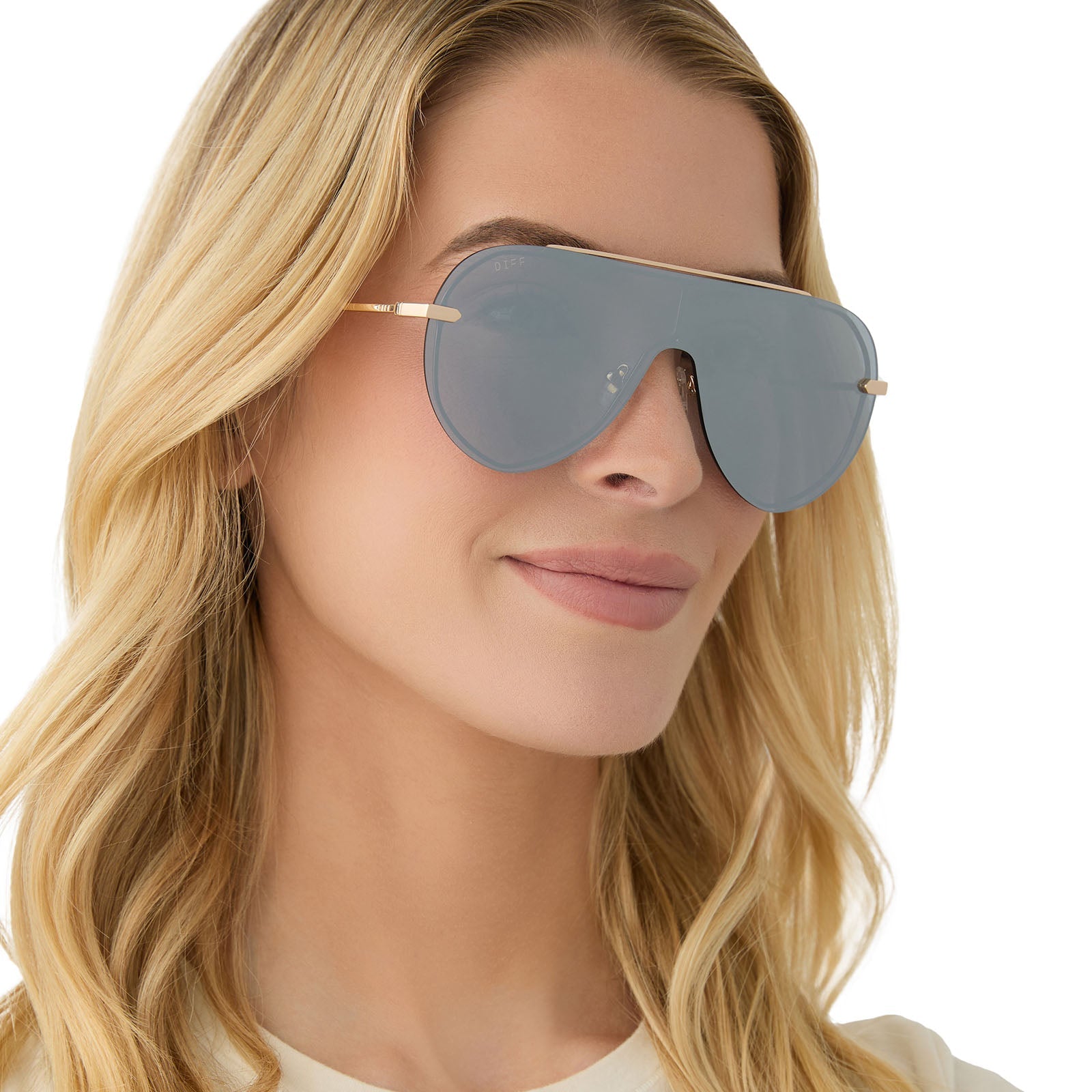 Womens | Imani Sunglasses | Gold | Silver Lenses