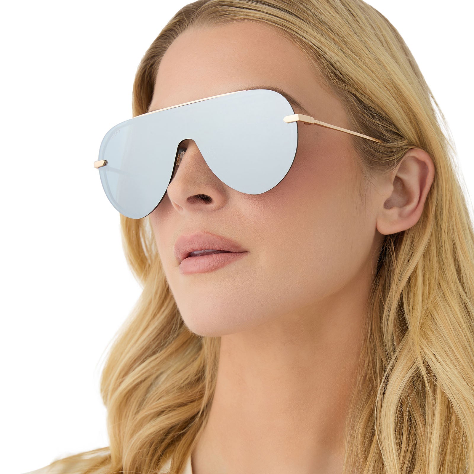 Womens | Imani Sunglasses | Gold | Silver Lenses