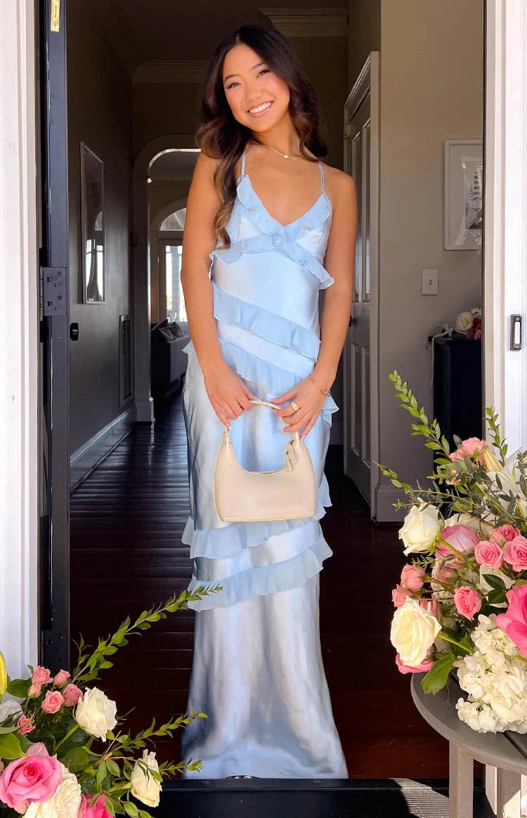 Inara Ruffle Prom Dress | Blue