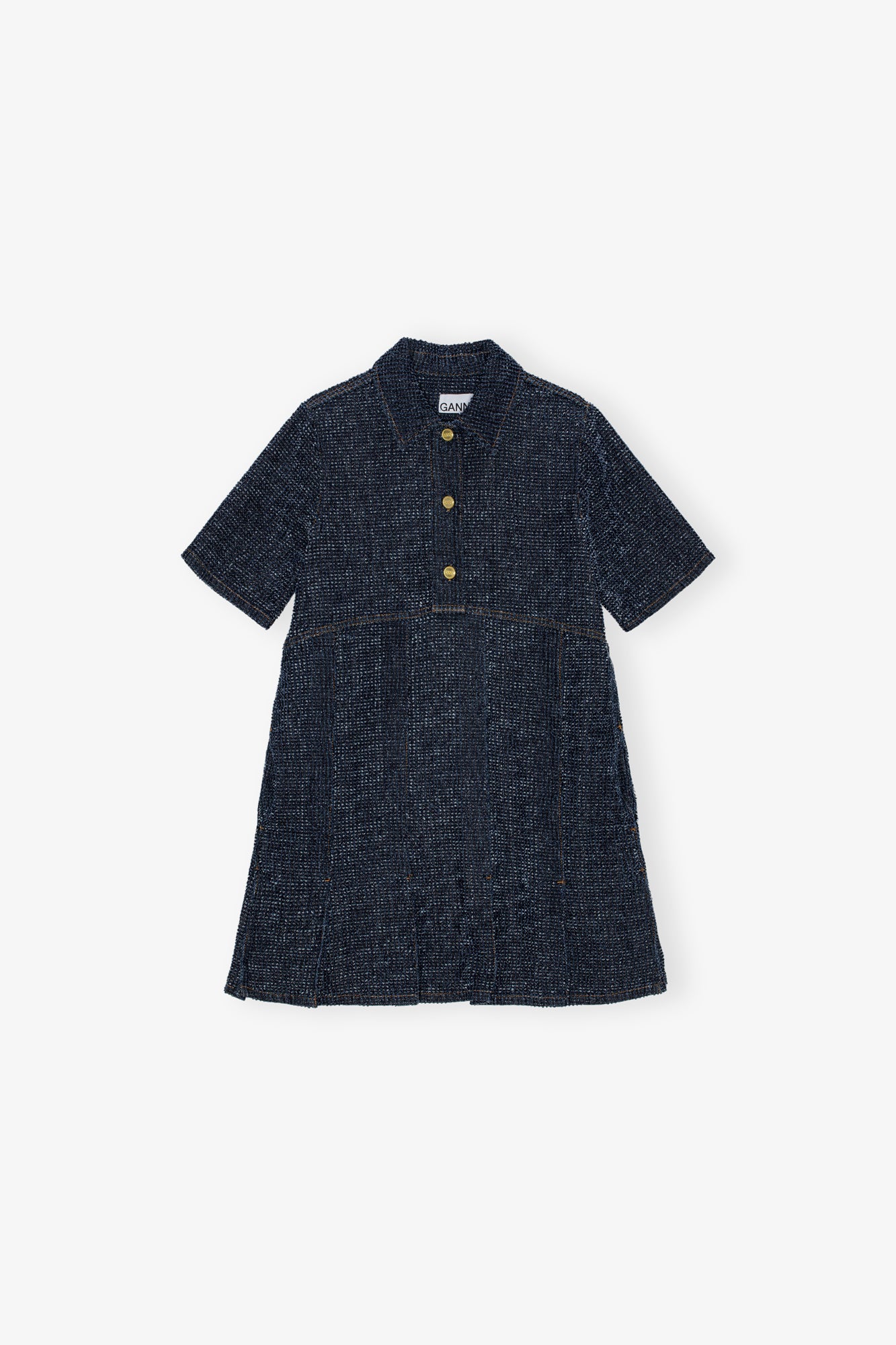 Fluffy Denim Mini Dress | Rinse