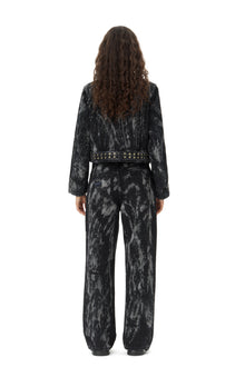 Heavy Denim Izey | Washed Black/Black