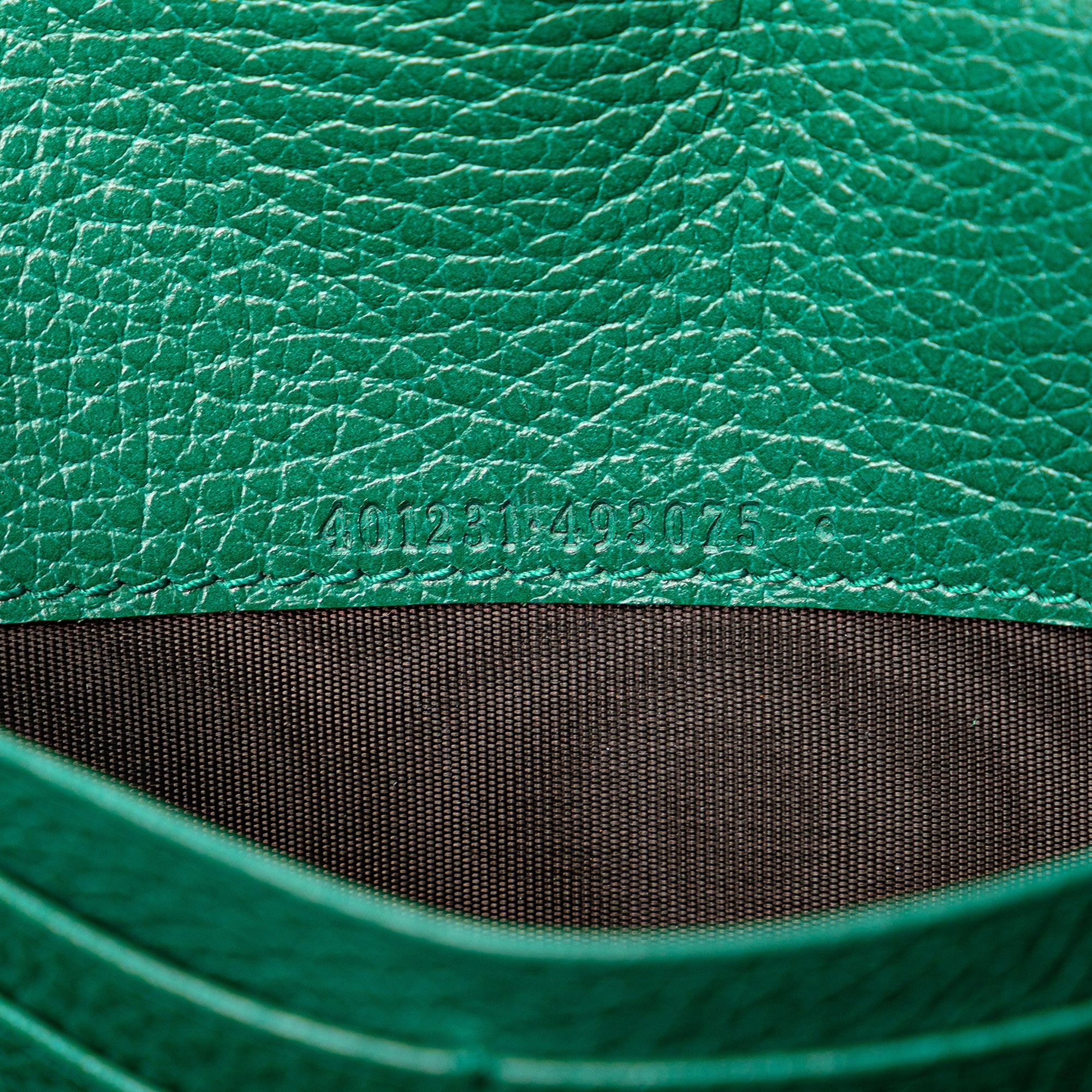 Gucci | Pre-Owned Mini Leather Dionysus Wallet on Chain | Green