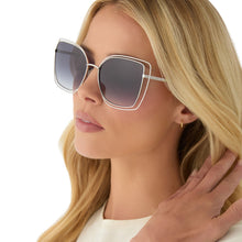 Womens | Jacqueline Sunglasses | Silver | Grey Gradient Lenses