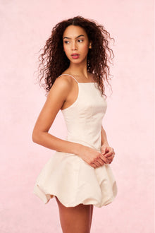 Jake Satin Mini Dress | Champagne