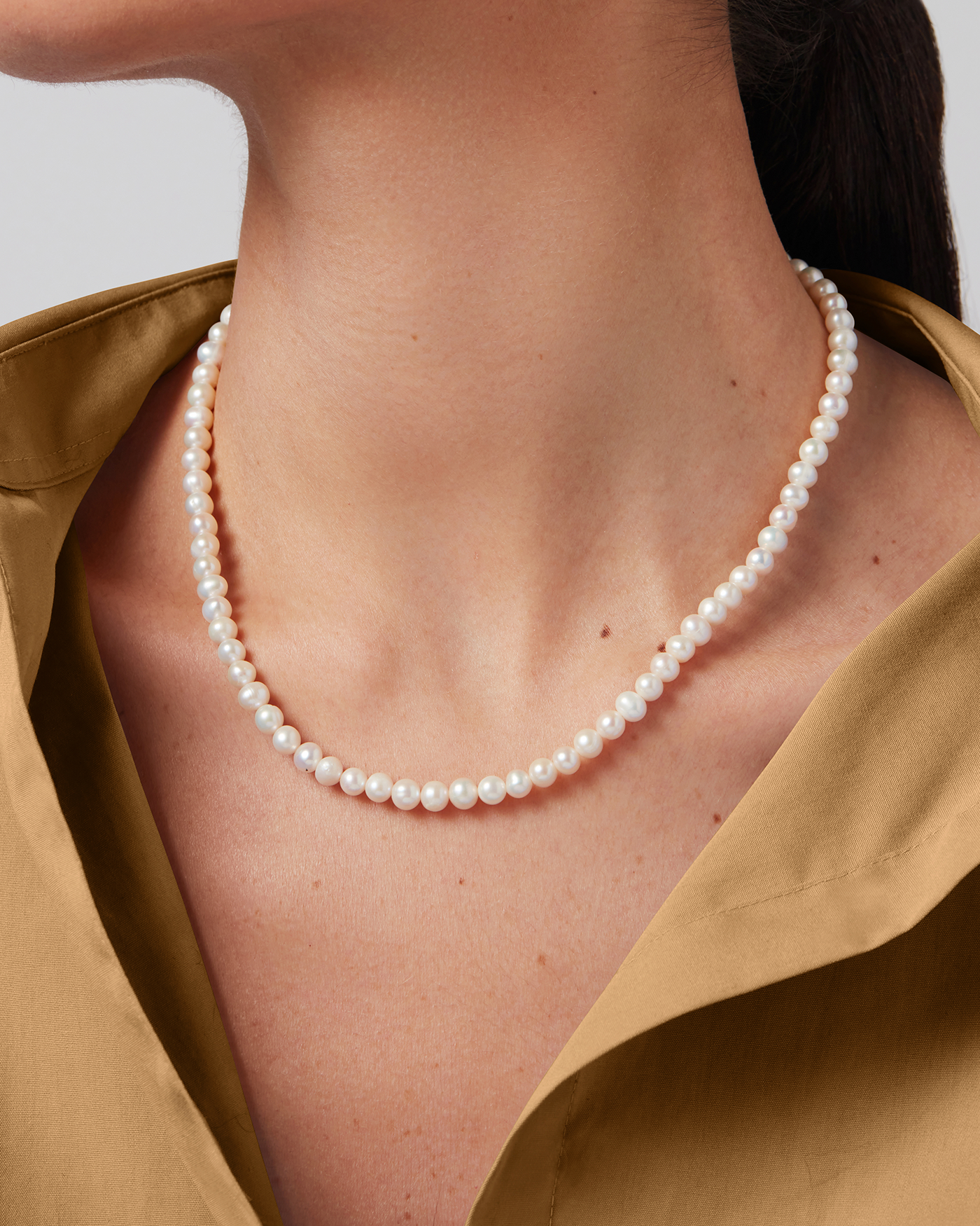 Noa Necklace | 14K Gold-Plated Steel | Freshwater Pearl