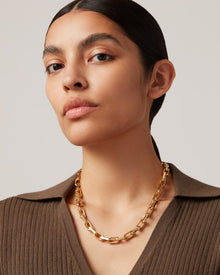 Loire Necklace | Gold Tone Dipped Brass