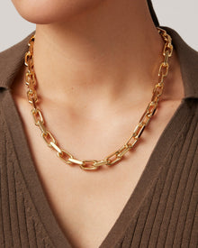 Loire Necklace | Gold Tone Dipped Brass