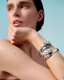 Lydia Cuff | Silver Dipped Brass