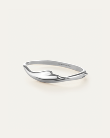 Portia Bangle | Platinum-Plated Steel