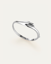 Portia Bangle | Platinum-Plated Steel