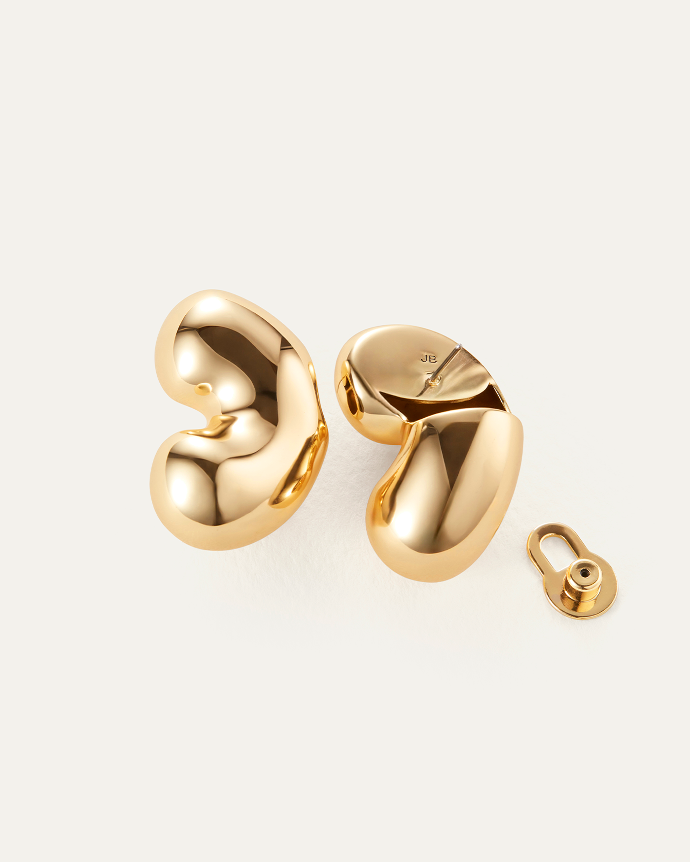 Eliza Puff Earrings | 14K Gold Dipped Brass