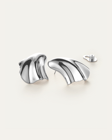 Lydia Earrings | Silver Dipped Brass