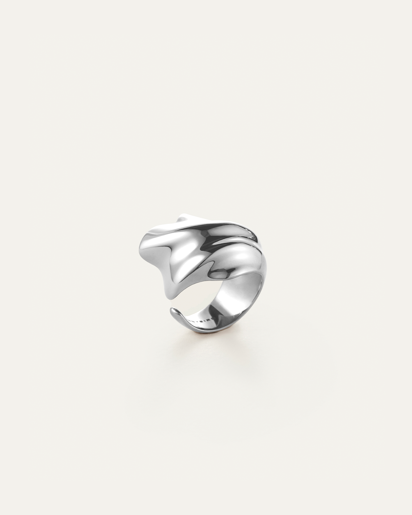 Lydia Ring | Platinum-Plated Steel