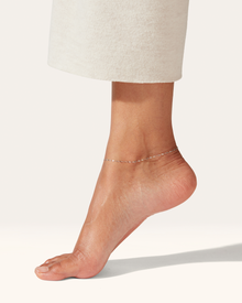 Capri Anklet | Platinum-Plated Steel | Freshwater Pearl