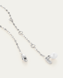 Capri Anklet | Platinum-Plated Steel | Freshwater Pearl