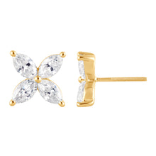 0.65 CT Marquise Natural Diamond | Stud Earrings | 14K Yellow Gold | J-K Color | VS Clarity