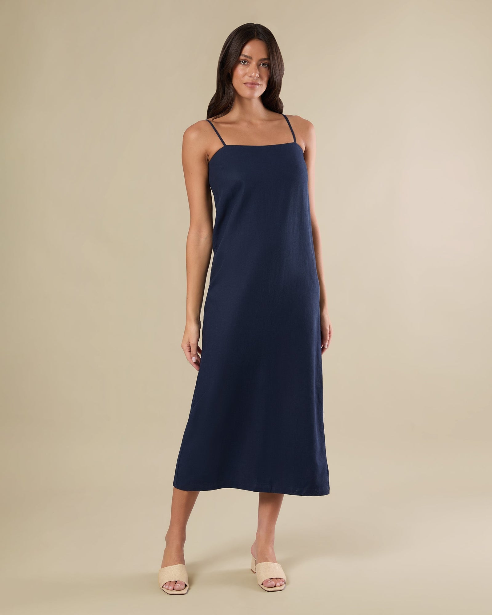 Midi Column Dress | Dress Blue