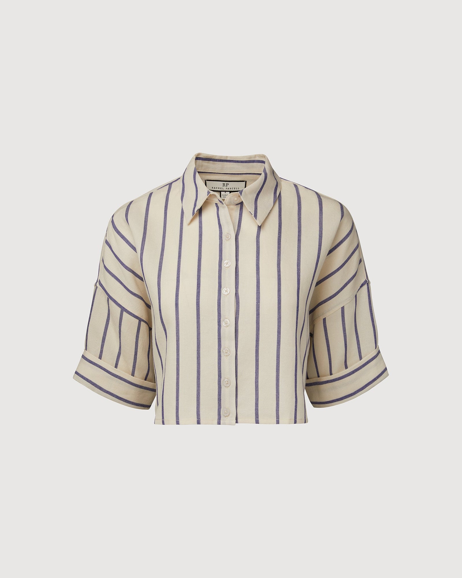 Navy/Ivory Stripe