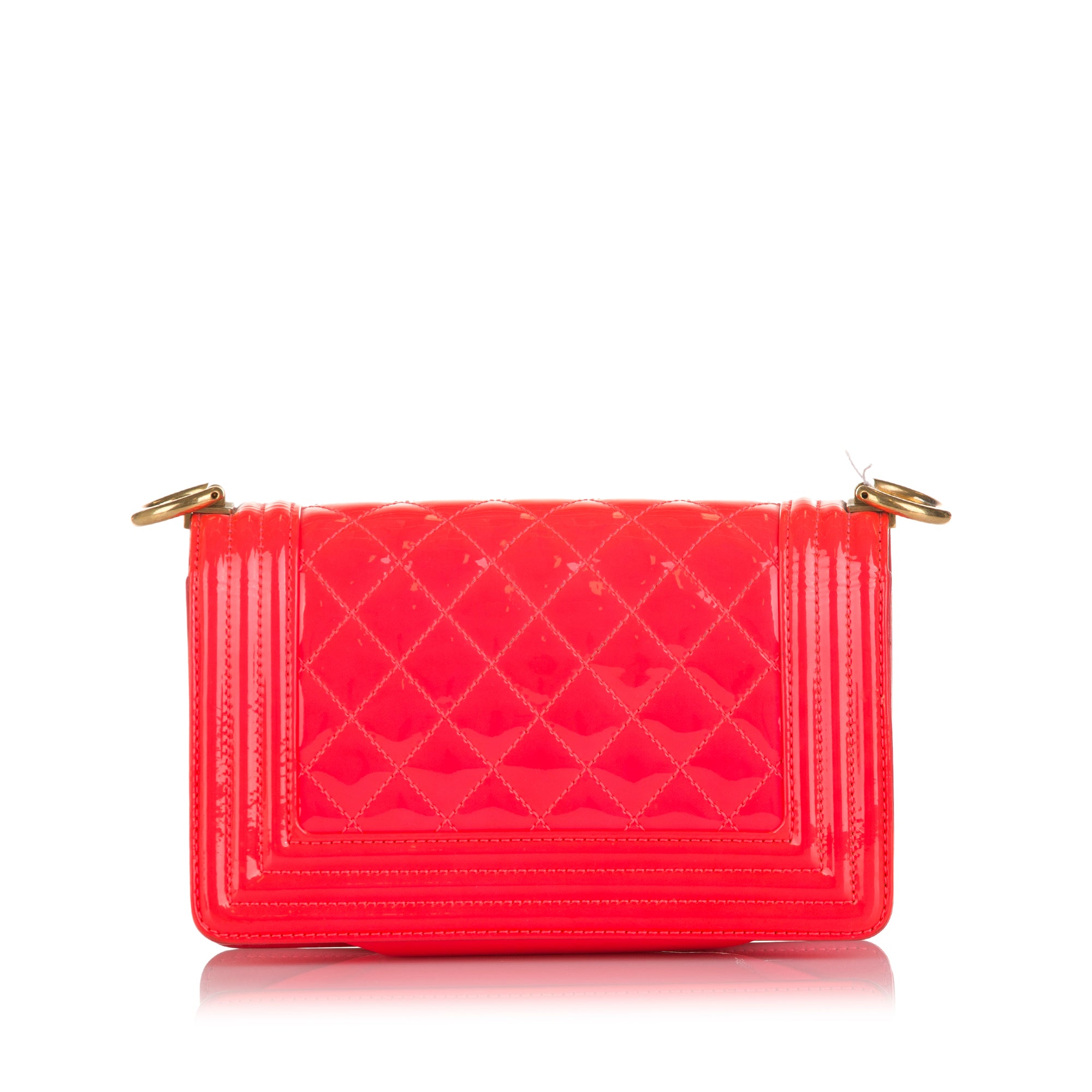 Chanel Pre-Owned Small Patent Boy Bag | Women | Red