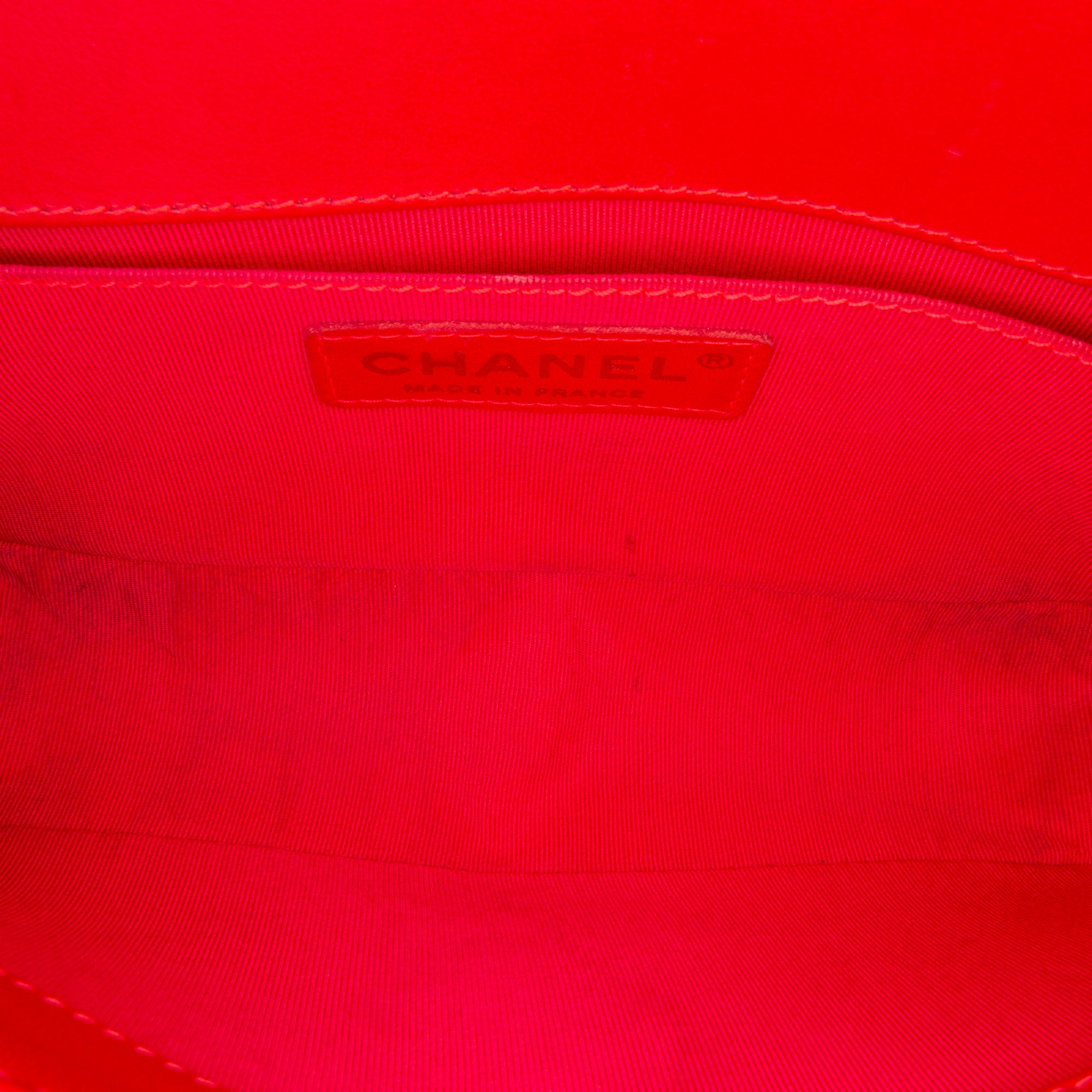 Chanel Pre-Owned Small Patent Boy Bag | Women | Red