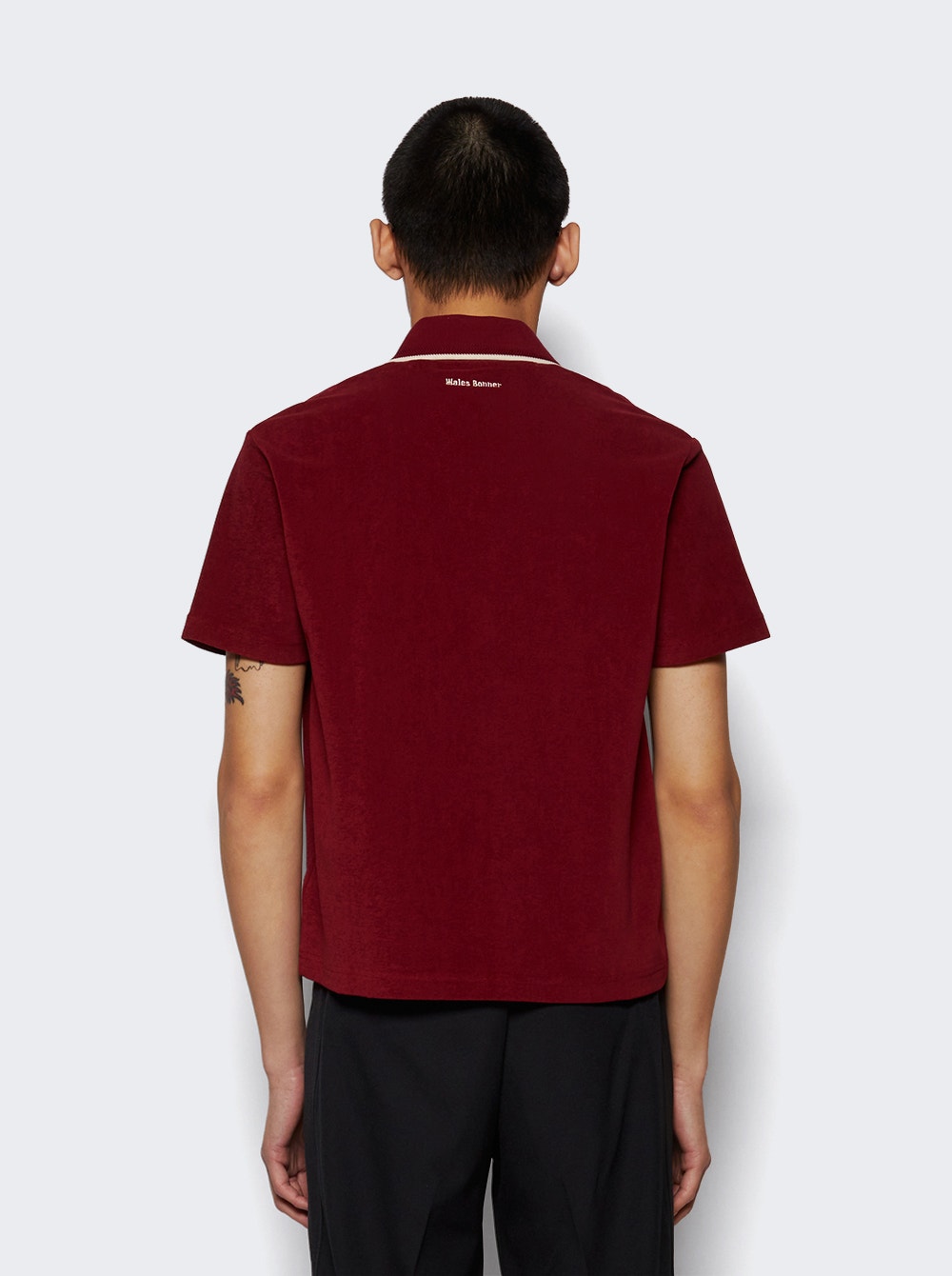 Men | Adidas X Wales Bonner | Terry Polo | Collegiate Burgundy