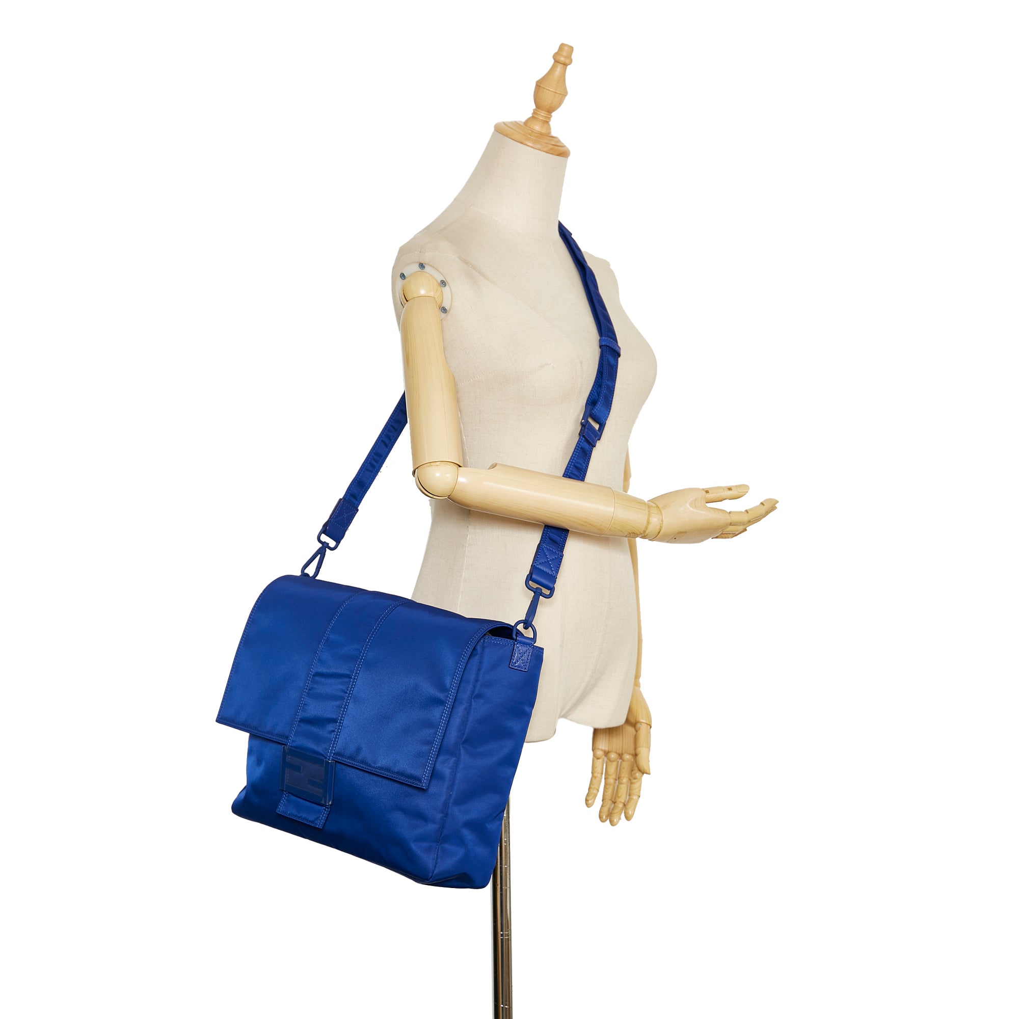 Fendi | Pre-Owned FF Lock Crossbody | Blue