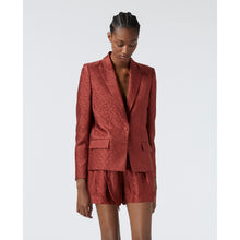 Jacquard Satin Suit Jacket | Women | Pink