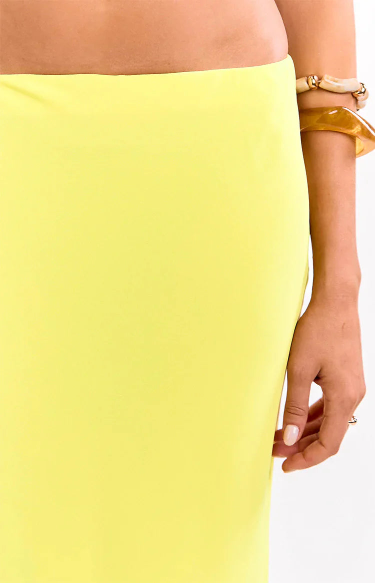 Jacqulin Maxi Skirt | Yellow
