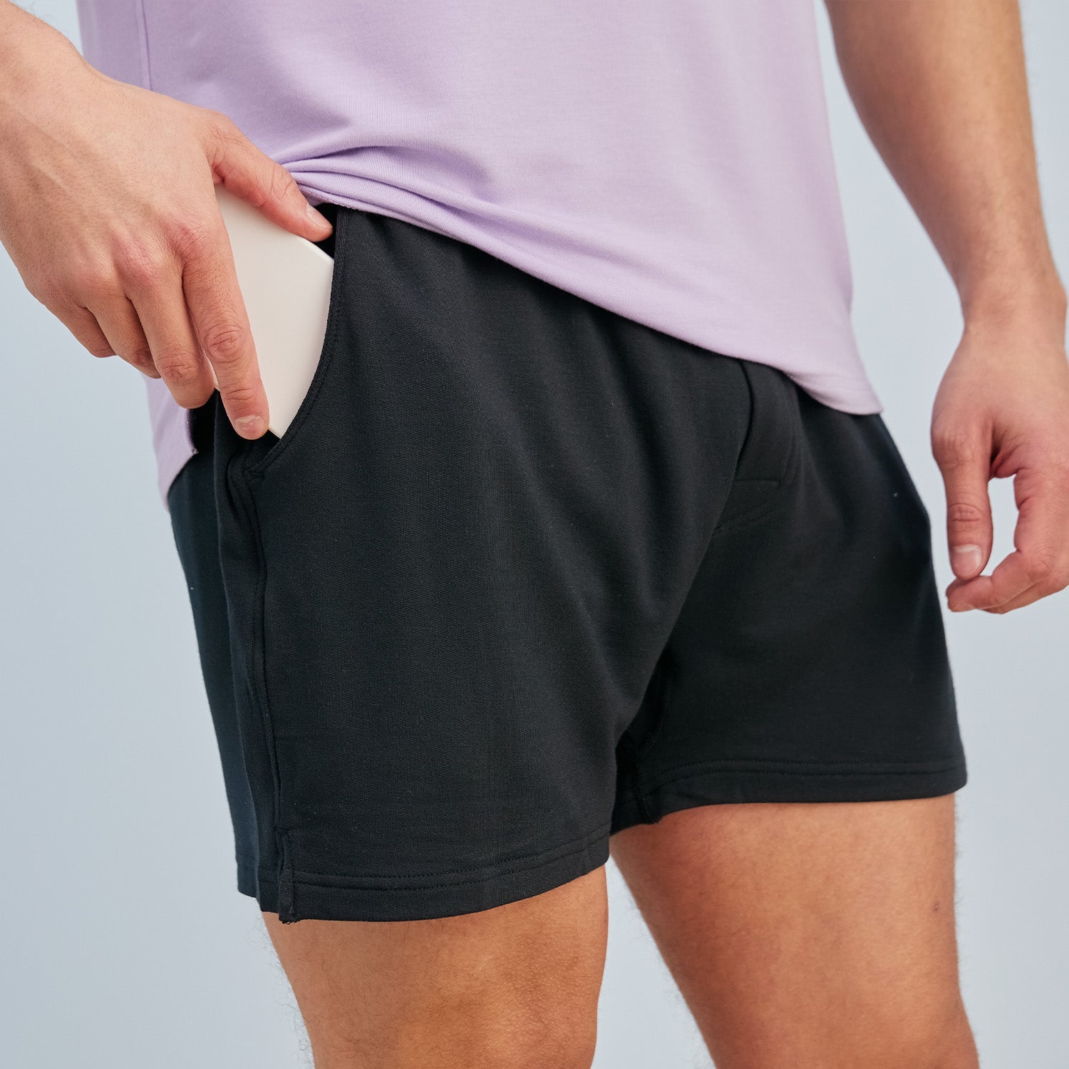 Modal Boxer Lounge Shorts | Boxers with Pockets | Black