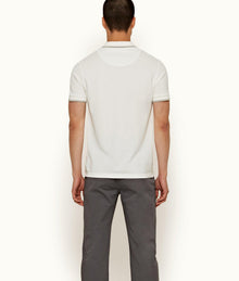 Jarrett Classic Fit Contrast Tipping Zip Placket Polo Shirt | Cloud