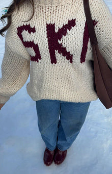 Jasmine Ski Jacquard Chunky Knit Sweater | Cream