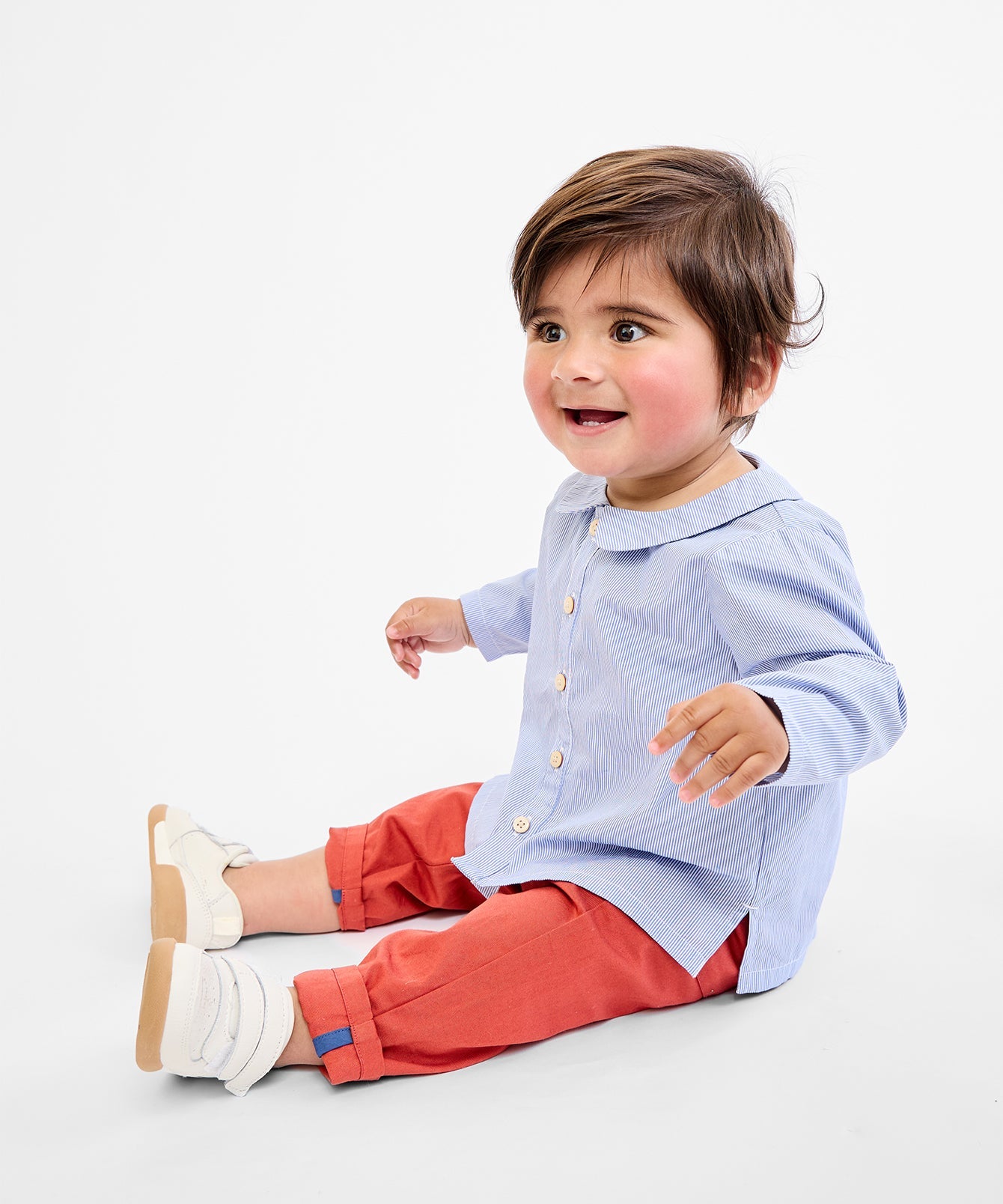 Boys | Jefferson Baby Shirt | Blue