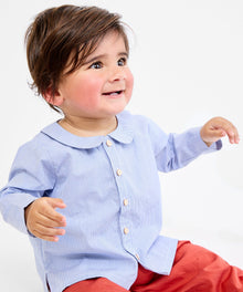 Boys | Jefferson Baby Shirt | Blue