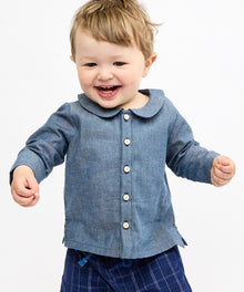 Boys | Jefferson Baby Shirt | Blue