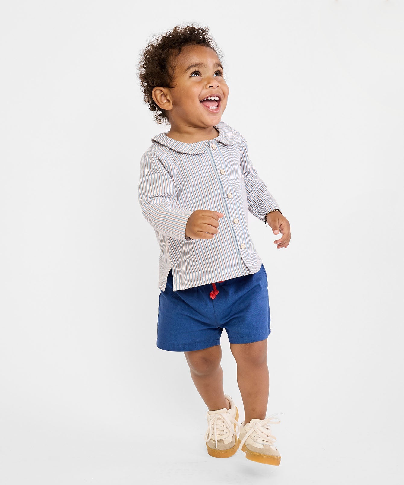 Boys | Jefferson Baby Shirt | Red/Blue/Multi