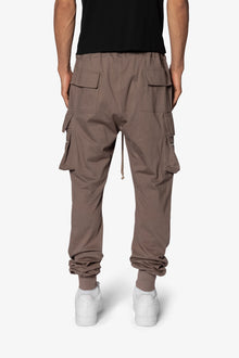 Jersey Cargo Pocket Sweatpants | Tan