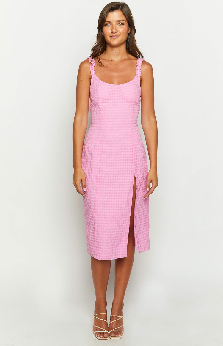Jessie Midi Dress | Pink