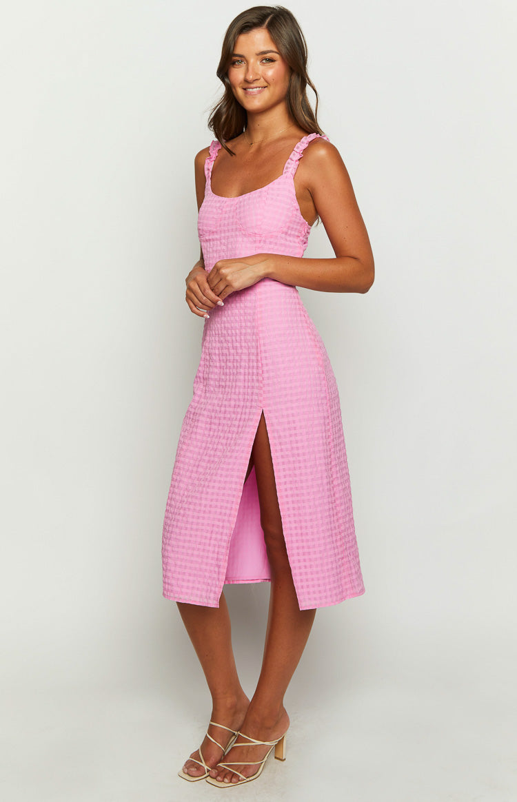 Jessie Midi Dress | Pink