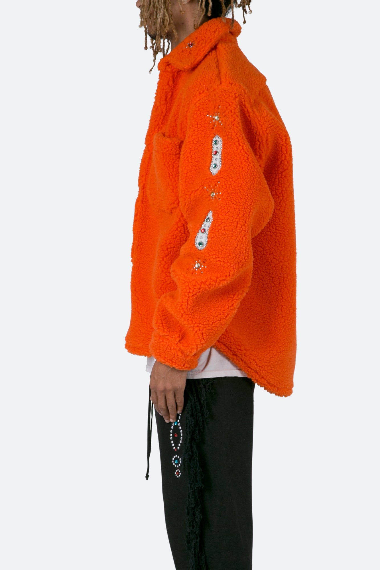 Jewel Sherpa Jacket | Orange